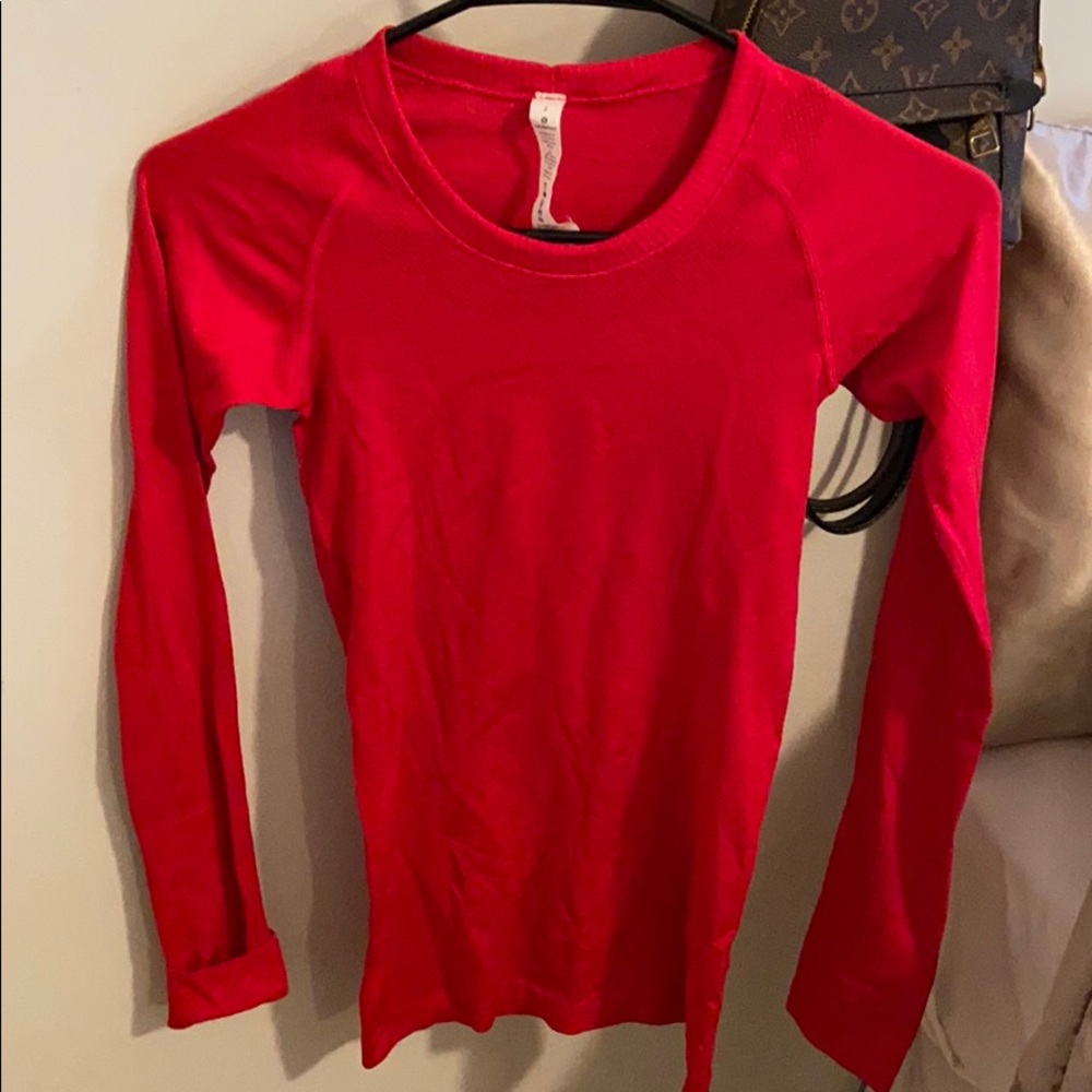 lululemon red long sleeve